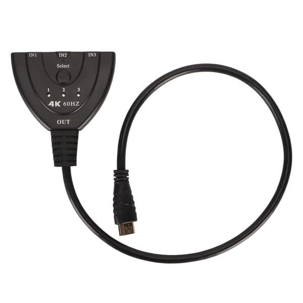 4K HD Multimedia Interface Splitter Plug and Play 4K vid 60Hz 3 i 1 ut HD Multimedia Interface Switch