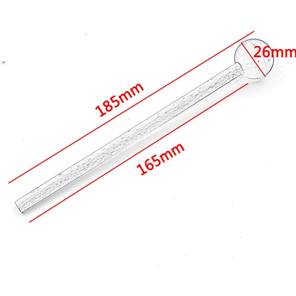 2 stk. 7,28\" lange sorte marimba-stokke, xylofon, klaverhammer, slagtøjsinstrument, tilbehør