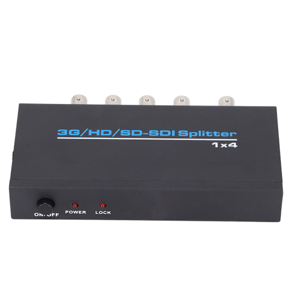 S114 SDI 1 indgang 4 udgang splitter Digital SDI Dispenser understøtter SDSDI HDSDI 3GSDI op til 1320 fod AC