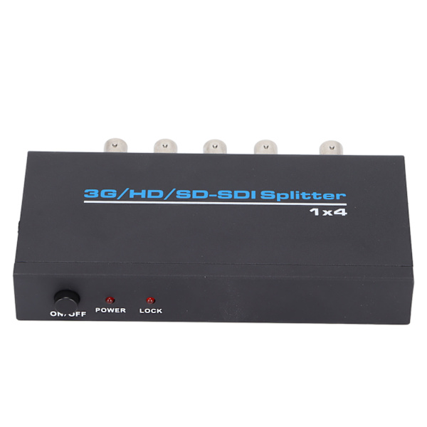 S114 SDI 1 sisääntulo 4 lähtöä Splitter Digitaalinen SDI Dispenser Tukee SDSDI HDSDI 3GSDI Jopa 1320 Jalkaa AC