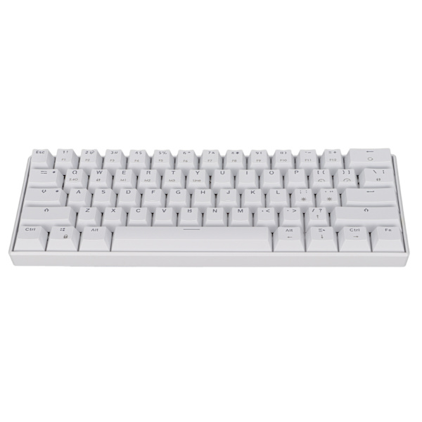 READSON Mekanisk tastatur 61 taster 3 moduser Kompakt ergonomisk layout Gaming tastatur for arbeid Studer spill Svart akse kropp