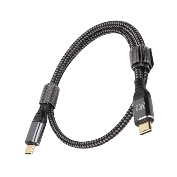 USB C till USB C-kabel PD240W USB2.0 Typ C-gränssnitt 480Mbps USB C-hane till C-hane Dubbeländad datakabel 50cm