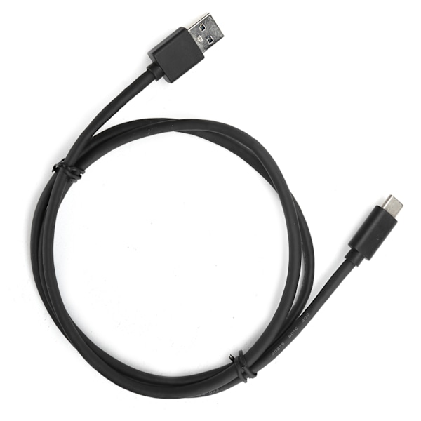 USBA till USBC-kabel Universell datalinje Ljudöverföringskonverteringssladd 1 meter Svart