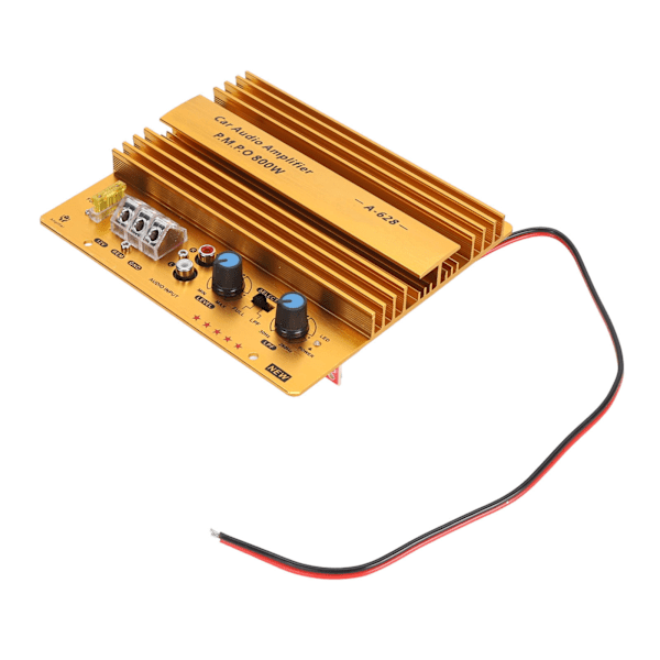 Bilforstærkerkort 800W Høj Effekt Aluminiumlegering Kraftig Bas Subwooferkort til Bilhøjttaler 12V