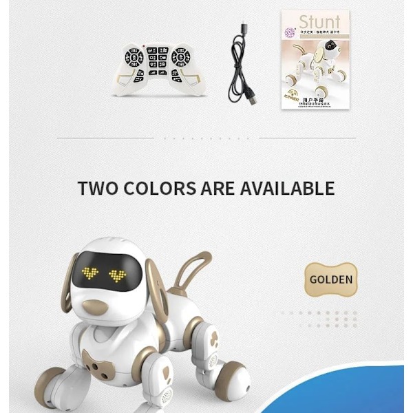 Intelligent LED-følelsesdans og syngende programmerbar robot hund fjernkontroll for barn