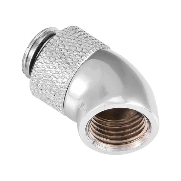 45 graders vinklet G1/4 montering adapter-stik vandkølingssystem tilbehør