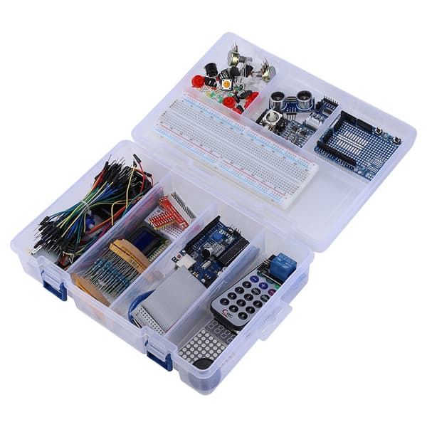 Starter Kit til 1602LCD tastatur servomotor LED relæ RTC DIY
