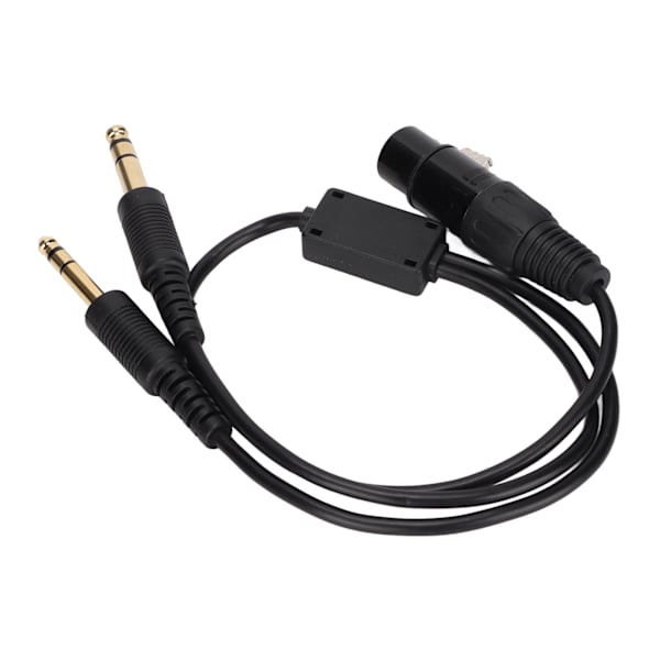 XLR til GA dobbel plugg kabeladapter for Airbus hodetelefonadapter for luftfartshodetelefoner med 5 pinner