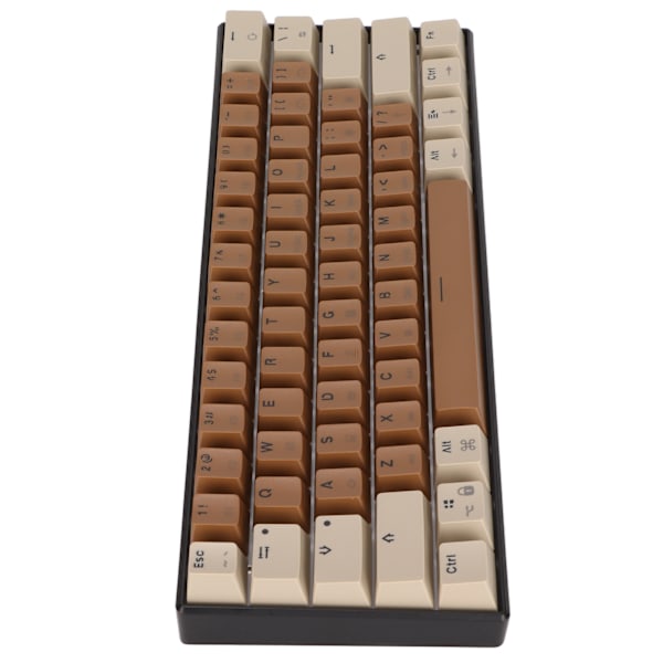 61-tasters mekanisk tastatur Fargeblanding Hurtig respons Kablet tastatur for Windows for Android for IOS Rød bryter