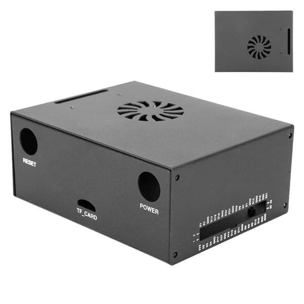 Metal kasseboks kamera beslag køler antenne til Jetson Developer Kit A02& B01(Case Cooling Fan Antenne )