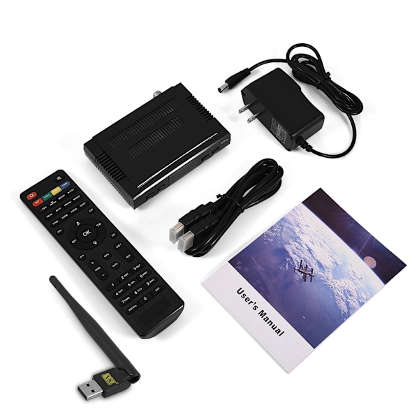 Bärbar Full HD DVB S/S2 Digital Satellit-TV-mottagare Stöd PVr   USB WiFi Dongle