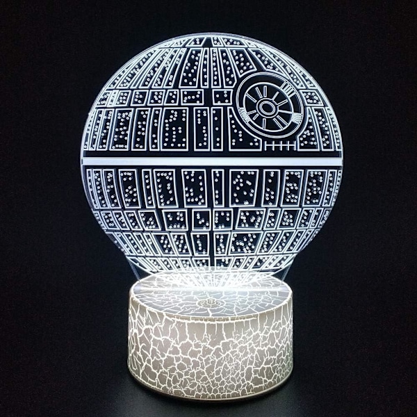 3D Optisk Illusion Nattlampa, Visuell Kreativ LED Skrivbordslampa med Touchkontroll och Fjärrkontroll, 16 Färger Dimbar, USB-driven, Presenter