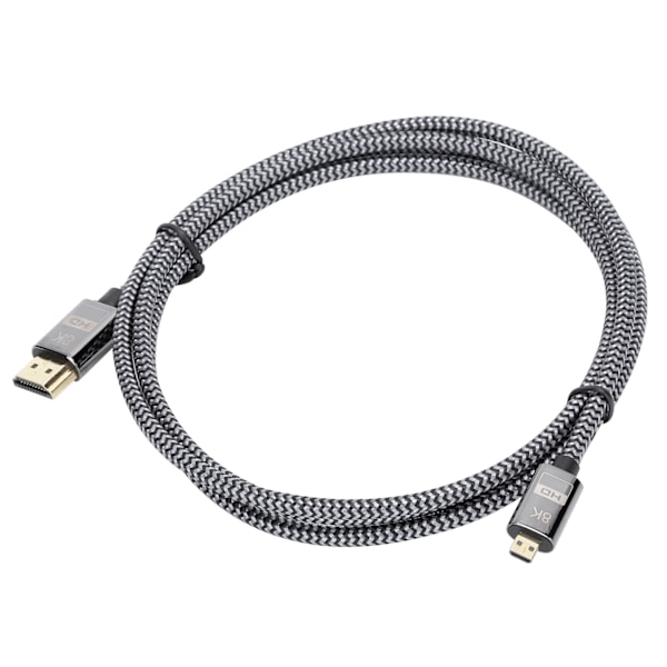 Micro-kabel konvertering HDMI til HDMI HD-video flettet net computerforbindelsestilbehør 1 meter