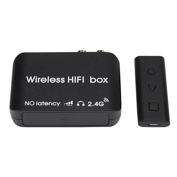 Holdbar ABS Trådløs 2.4G HIFI Ingen Forsinkelse Audio Sender Mottaker Sett 2403-2478MHZ