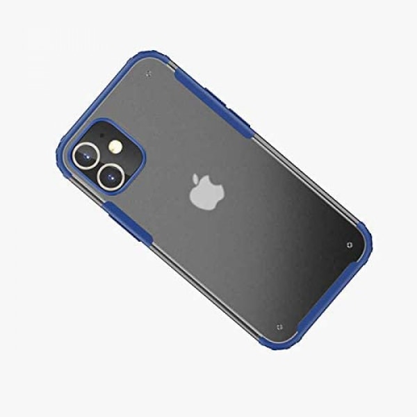 Ansök om iphone 12 Mini TPU+PC Laser Silikonfodral - blå