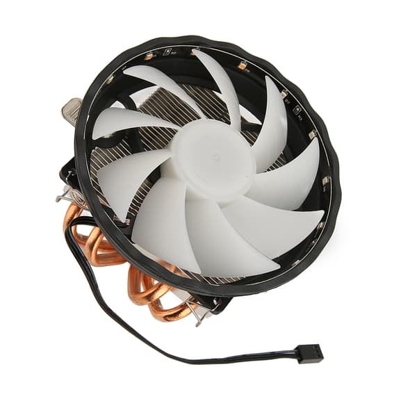 12cm CPU-køler 3pin-grænseflade Lav støj Stærk varmeafledning Computer CPU-køleventilator med RGB-lys
