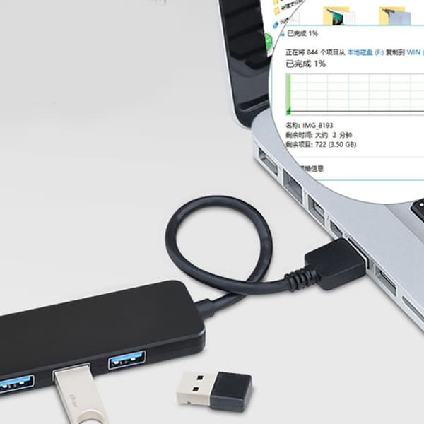 ACASIS Bærbar Mini 4-Port USB3.0 Utvidelse Ladestasjon Hub Splitter