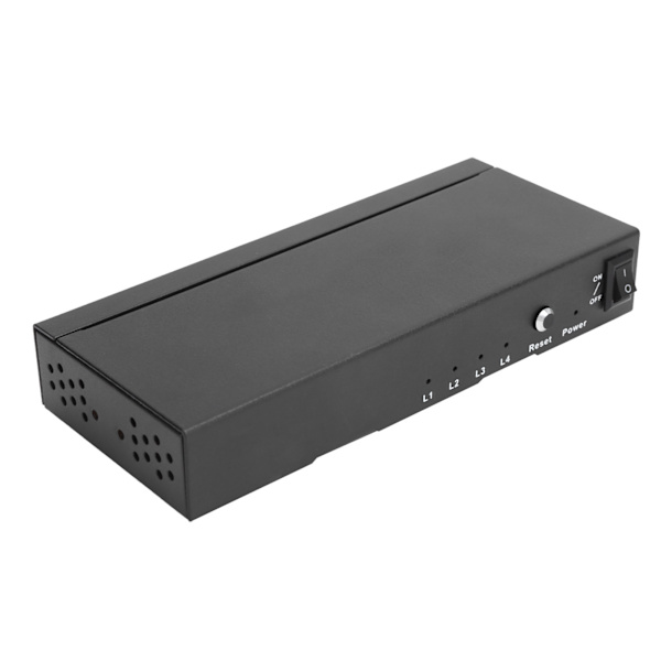 Mini Splitter 1 ind 4 ud High Definition Multimedia Interface Videodeling 100‑240V