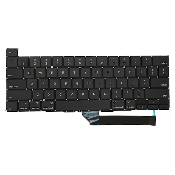 Bærbar tastatur Praktisk holdbar A2141 tastaturudskiftning til OS bærbar computer Pro 16 tommer