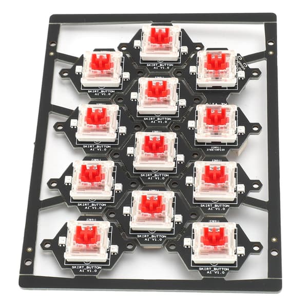 3D-print varmt tastatur til VORON 2.4 til Trident til Switchwire Skift lysfarve Pålidelig drift Printertilbehør