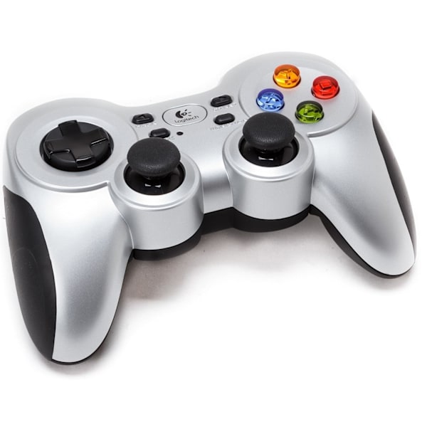 Logitech G F710 Trådlös Gamepad, 2,4 GHz Trådlös med USB Nano-mottagare, Controller Dubbel Vibrationsåterkoppling, 4 Växlad D-Pad, PC - Grå/Svart