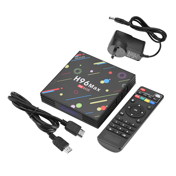 4K*2K TV Set top Box 2.4G & 5G WiFi 64G T-Flash Smart TV Media Player for Android 6.0 -