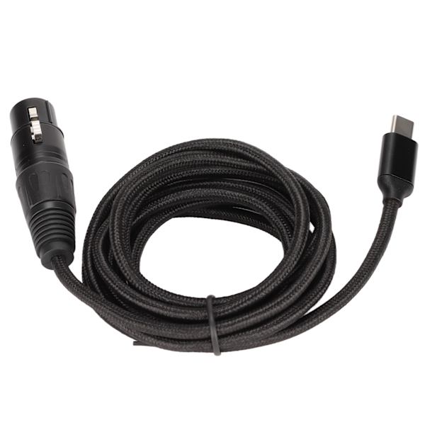 USB C till XLR-honkontakt Lågbrus HIFI Plug and Play USB C Mikrofonkabel för Windows 2 Meter/6.6ft