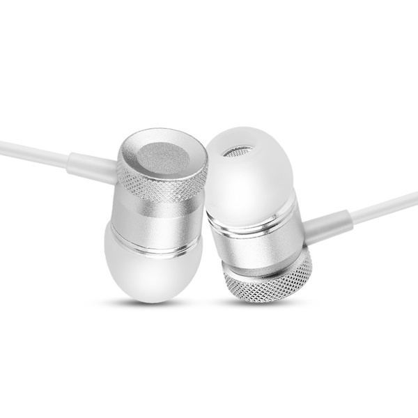 Typ C in-Ear trådbundna stereo bas-hörlurar headset hörlurar för typ-C-enheter silver