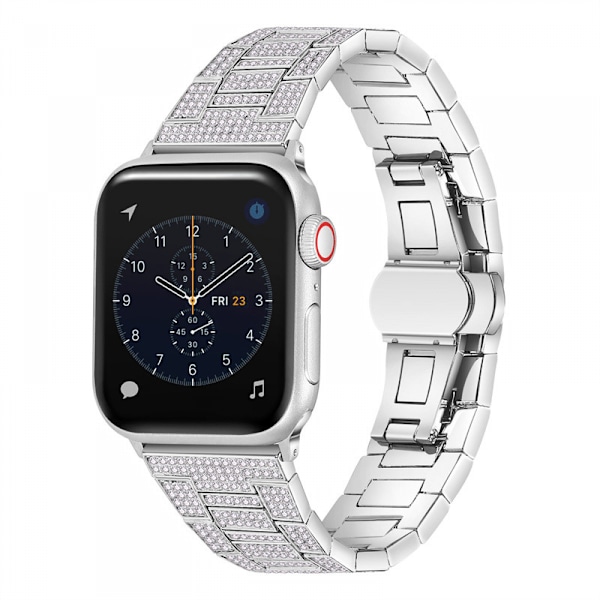 Yhteensopiva Apple Watch 40/41mm:n kanssa, naisten bling-timantti-rhinestone-metalliranneke iWatch SE -sarjaan 8 7 6 5 4