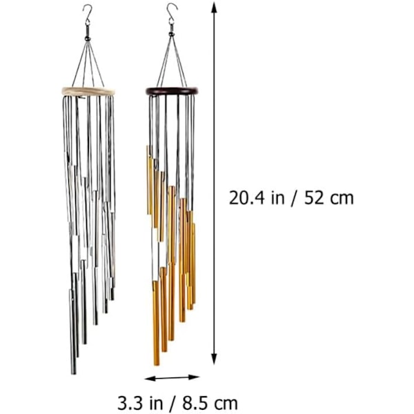 2 st Vindspel Dekoration Utomhus Vindspel Hängande Vindspel Vindspel Små Delikat Vindspel Dekorativa Vindspel Utomhus