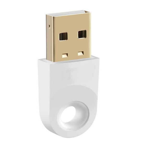 USB BT-adapter, tabsfrit, stabilt, høj hastighed, mini-størrelse, 65,6ft effektiv afstand, USB-sender til bærbar computer, tv, bil, hvid