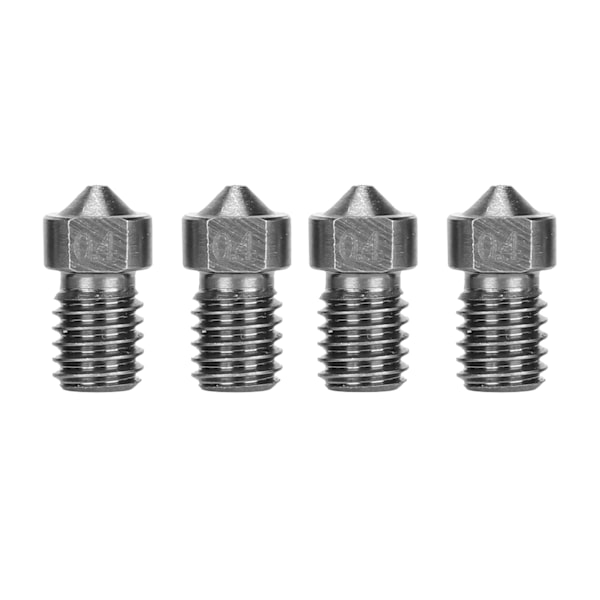 4 Pcs Printer Nozzles High Temperature Corrosion Resistance Printer Parts for Solving Consumables Leakage Problem1.75/0.4mm