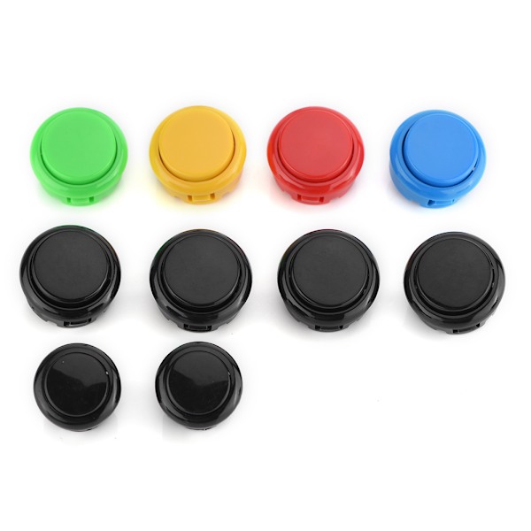 USB Arcade Dele Komponenter Joystick + Farve Trykknap Kits Spil Controller DIY Udskiftning Kits