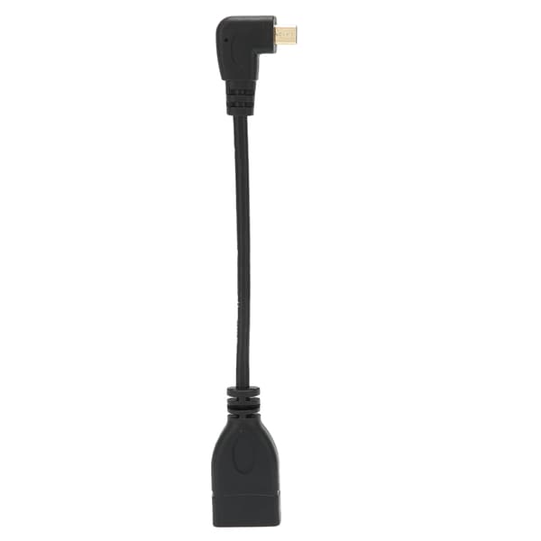 HD Multimedia Interface-adapterkabel, hun til han-kabel, 90 graders vinkelkonverterledning