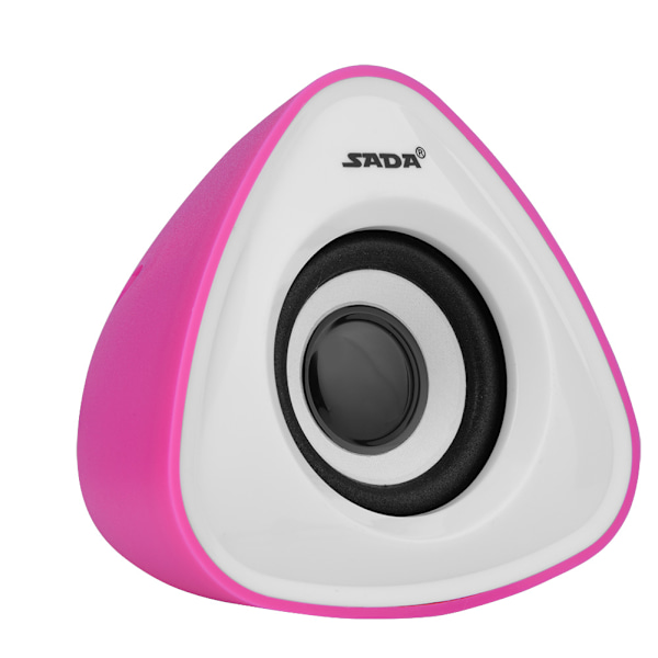 SADA Mini Stereo Bass USB 2.0 Dobbelthøjttalere Boks Subwoofer til Mobiltelefon Bærbar PC Pink