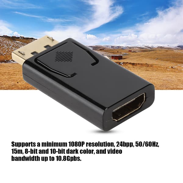 Mini bärbar dator DP till HDMI adapterkonverter för PC bärbara datorer datortillbehör