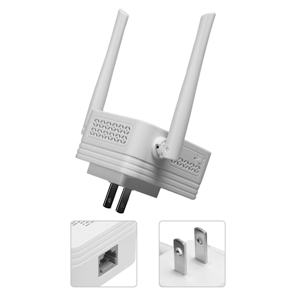 EDUP Repeater WallPlug WiFi Extender DualBand Trådløs Signalforstærker AC1200M