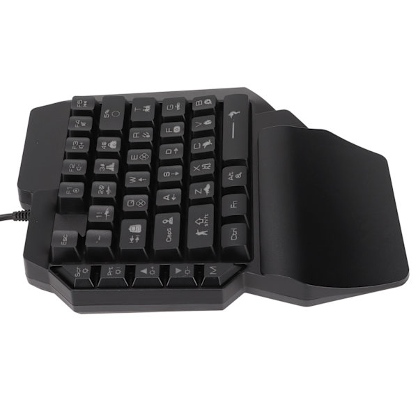 Enhands Gamingtangentbord 39 Tangenter Ljusstark Ergonomisk Design Antihalk Vattentät USB Mekaniskt Tangentbord