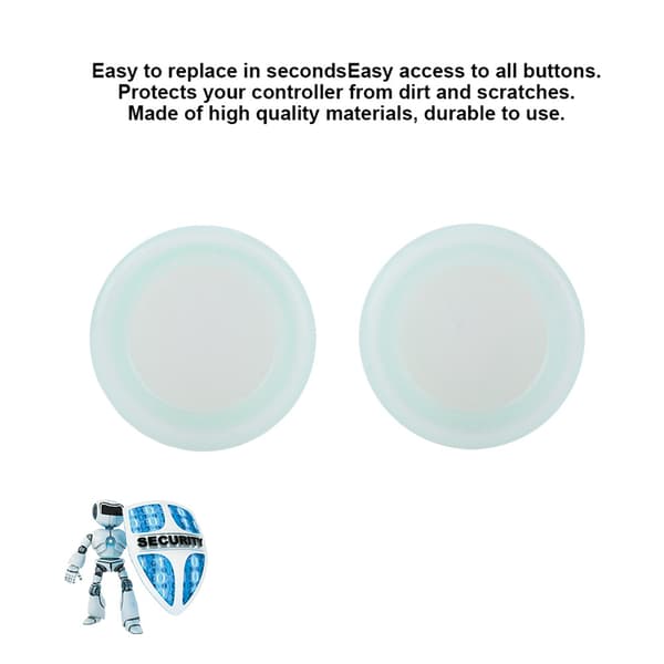 2 stk. Anti-Skid Game Controller Joystick Caps til PS4/PS3/Xbox (Hvid Grøn)