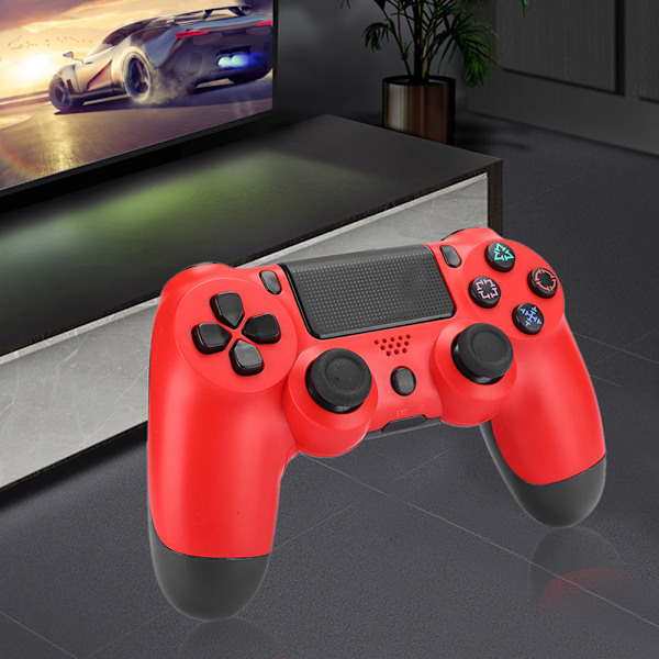 Kablet Gamepad Høj følsomhed Ergonomisk Game Controller Joystick til PS4 KonsolRød