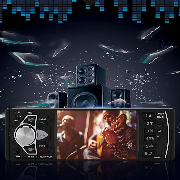HD 4.1in bilstereo Bluetooth-radio MP5 front- og bagkameraafspiller -4022D