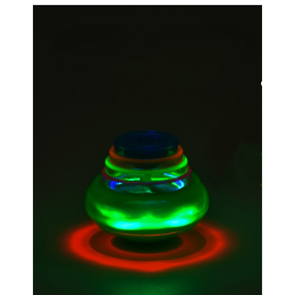 Ljusstarka snurrande toppar för barn, set med 2, UFO-snurrande leksaker med blinkande LED-lampor, roliga födelsedagsfestgåvor, godispåsefyllare för pojkar och flickor