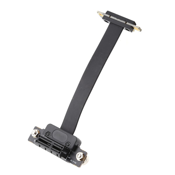 Forlængerkabel PCI‑E 1X Dual 90° Netværksadapter med LED-indikation Magnetisk pude