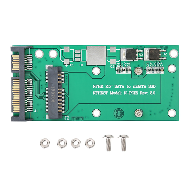 mSATA 2.5 tuuman sarjaporttiin Mini PCI-E SSD 2.5 tuuman SATA-sovitinkortti Riser-kortti