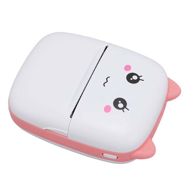 Mini Termisk Skriver Bærbar Bluetooth Lommetelefon Skriver for Studenter Feil Spørsmål Bilder Rosa