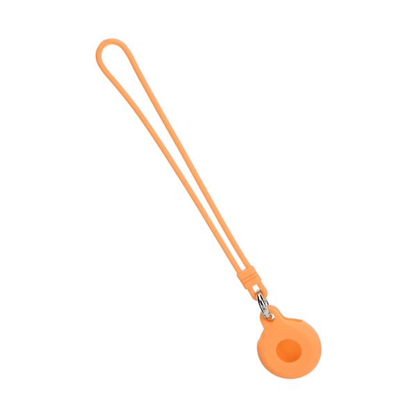 Rund typ AntiLost silikonhylsa skal skyddande fodral för IOS Locator (orange)