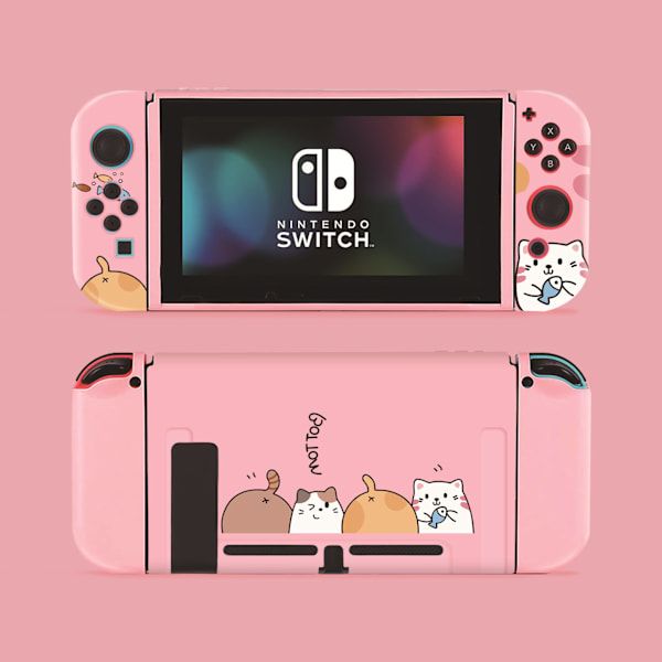 Skyddande fodral för Switch, TPU Slim Case Cover Kompatibel med Nintendo Switch-konsol och Joy-Con