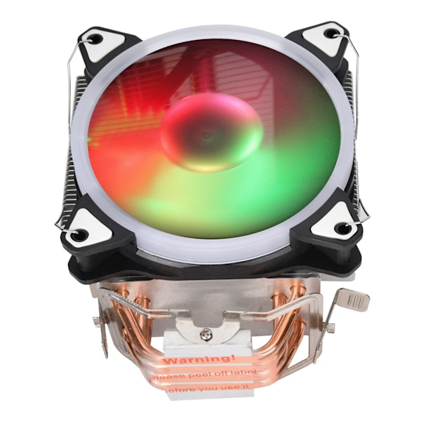 12cm 3Pin Computer PC Køling Heatsink Fan CPU Køler Led Køler Fan med 4 Kobberrør