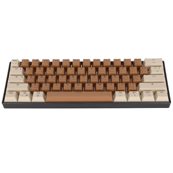 61-tasters mekanisk tastatur Fargeblanding Hurtig respons Kablet tastatur for Windows for Android for IOS Rød bryter