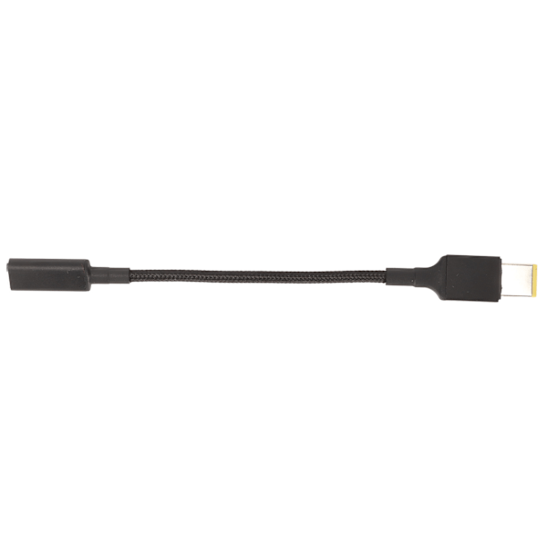 Bærbar ladekabeladapter USB C til Slim Tip Aluminium Alloy 100W DC bærbar ladekabel for Lenovo rektangulær port